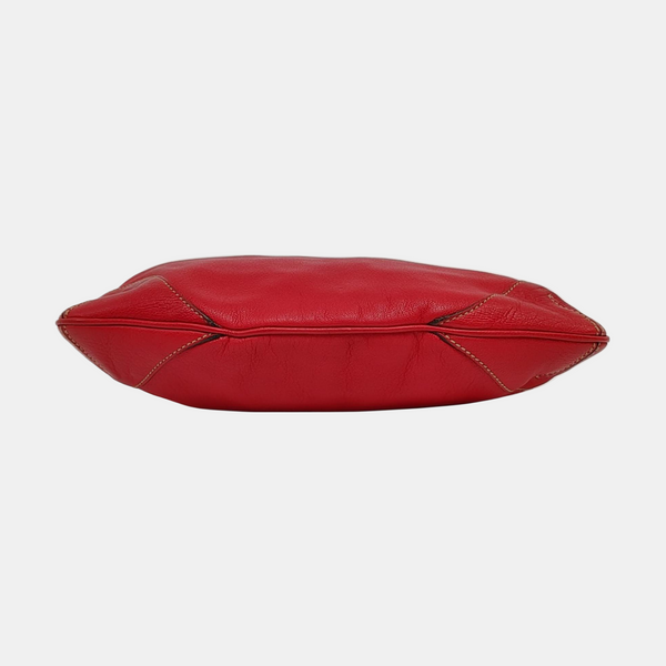 Calfskin Shoulder Bag Red