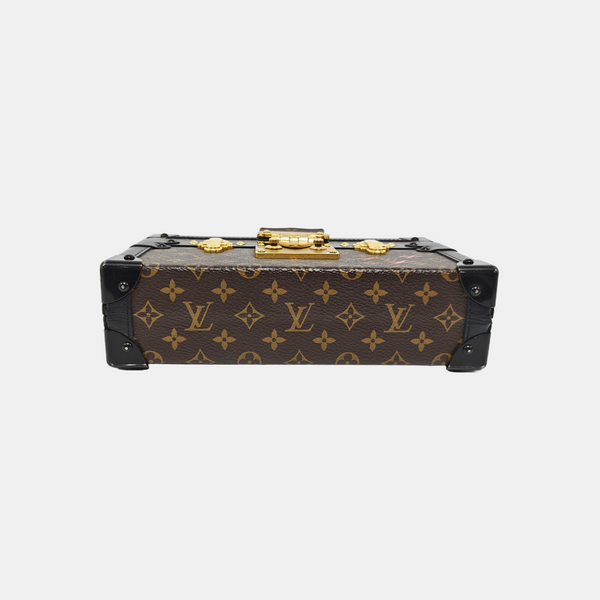 PETITE MALLE Monogram Coated Canvas Brown