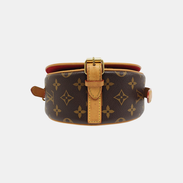 TAMBOURINE Monogram Coated Canvas Brown