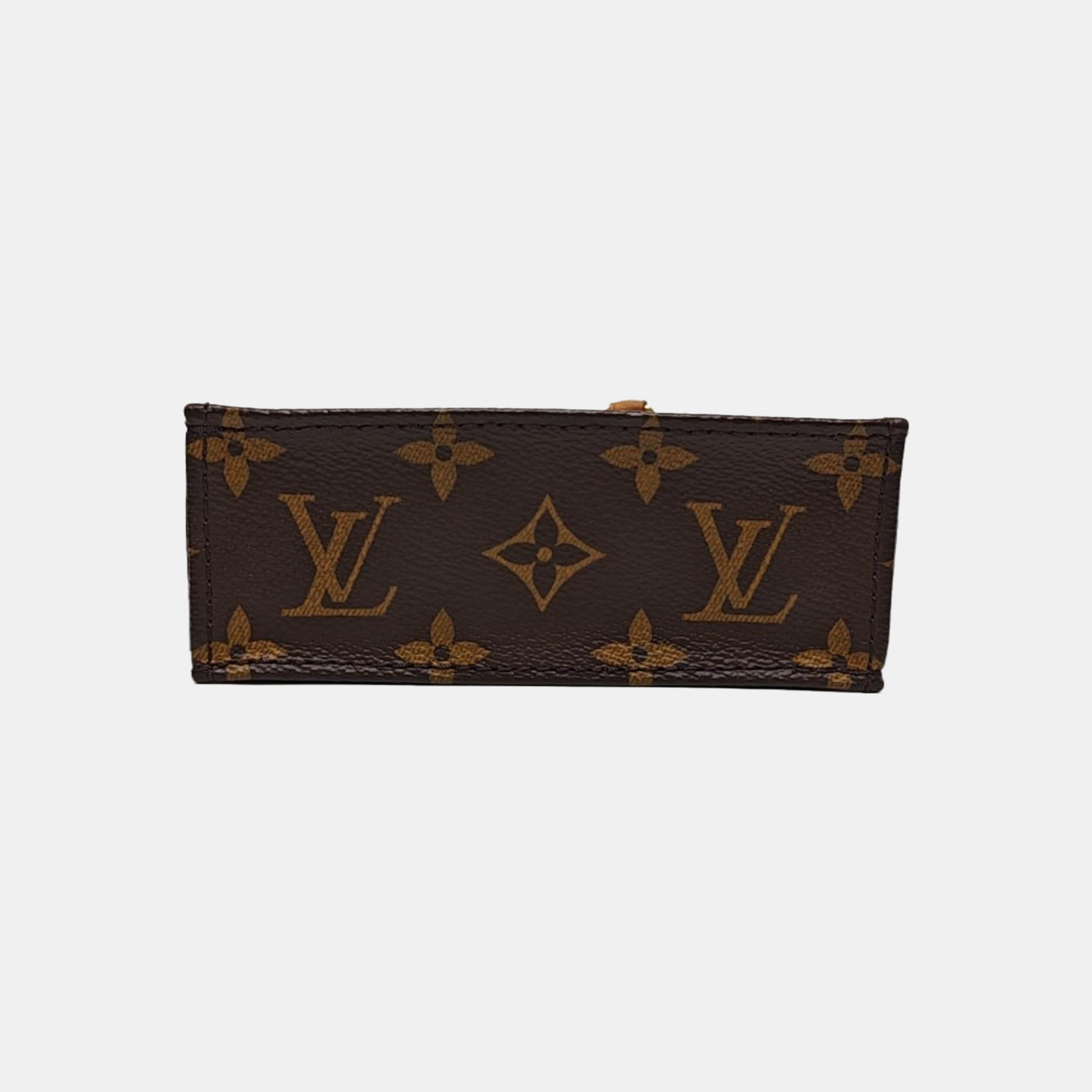 SAC PLAT Mini Monogram Coated Canvas Brown