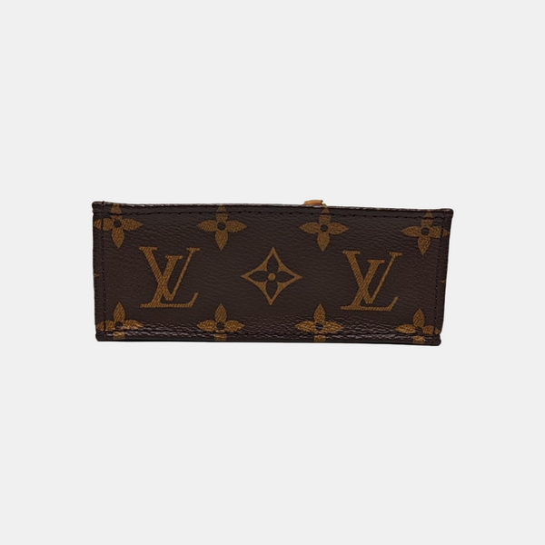 SAC PLAT Mini Monogram Coated Canvas Brown