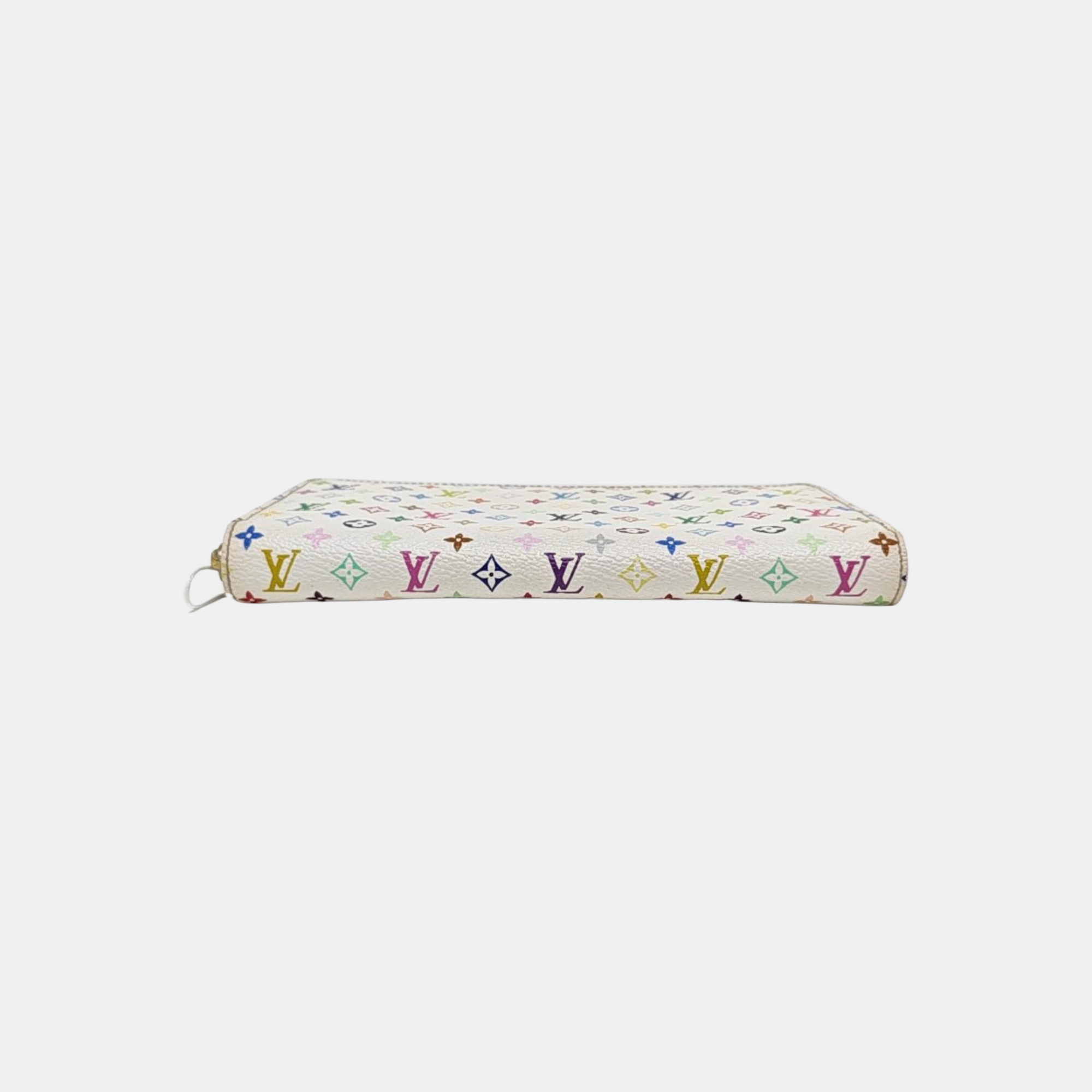 LV × TM ZIPPY Monogram Coated Canvas White Wallet