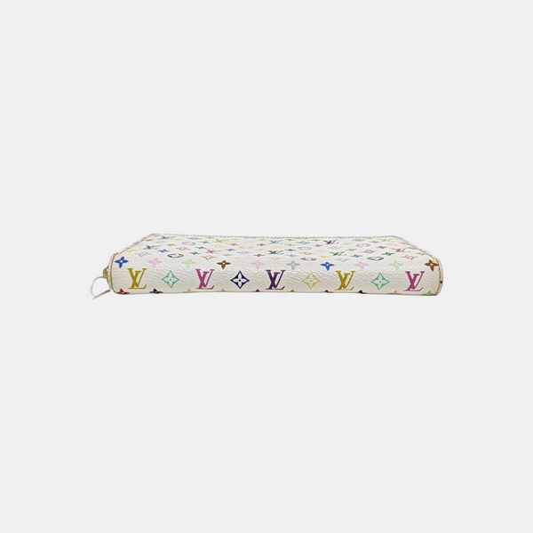 LV × TM ZIPPY Monogram Coated Canvas White Wallet