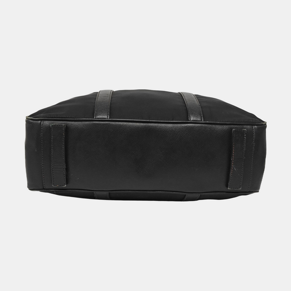 Nylon Top Handle Bag Black