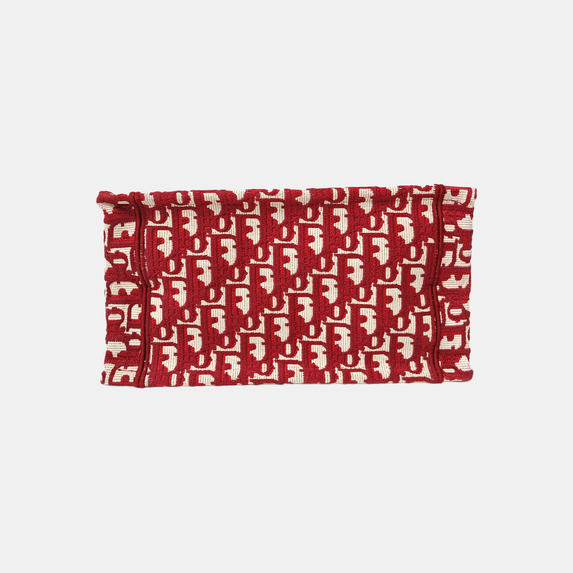 Book Tote Small Oblique Canvas Red