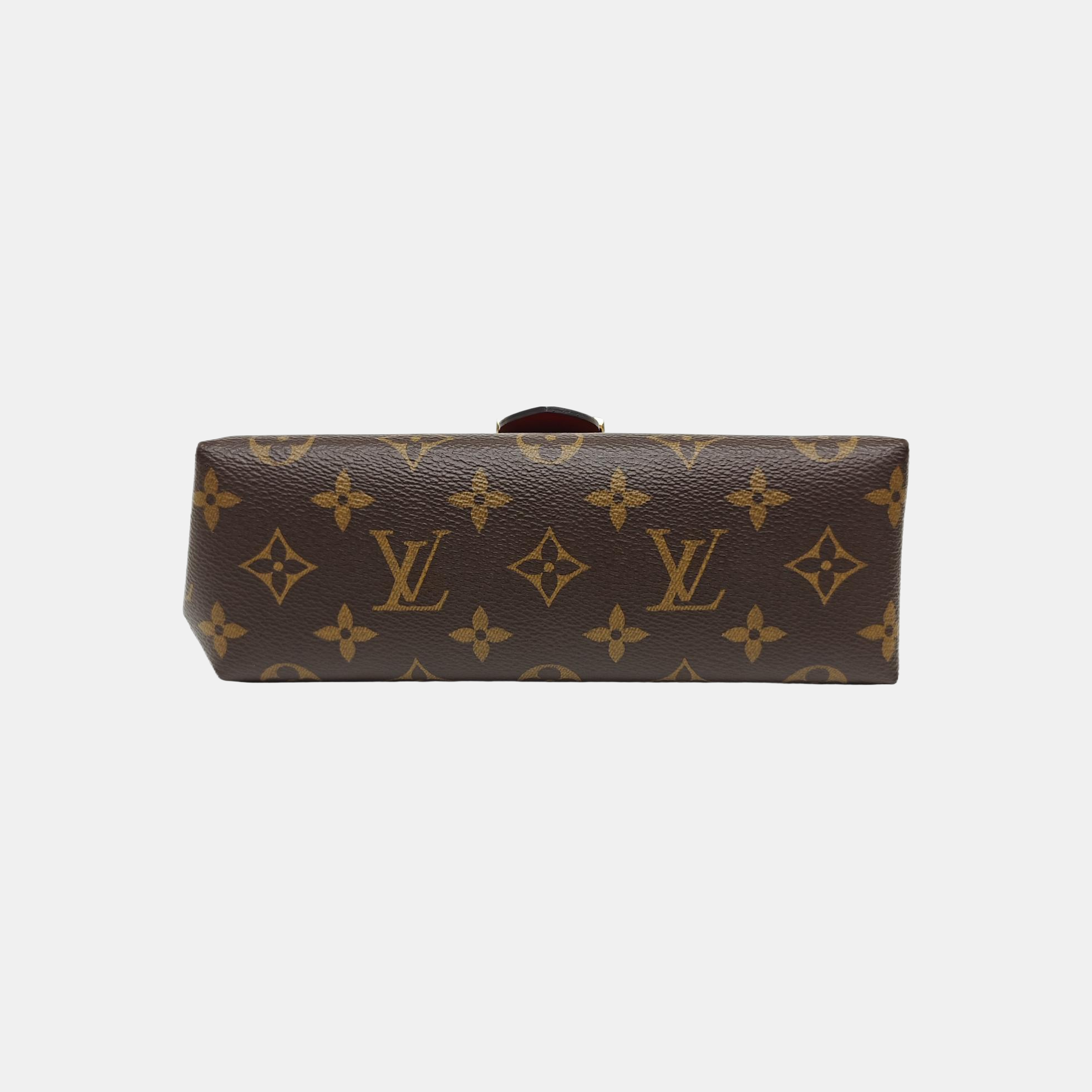 LOCKY BB Monogram Coated Canvas Red