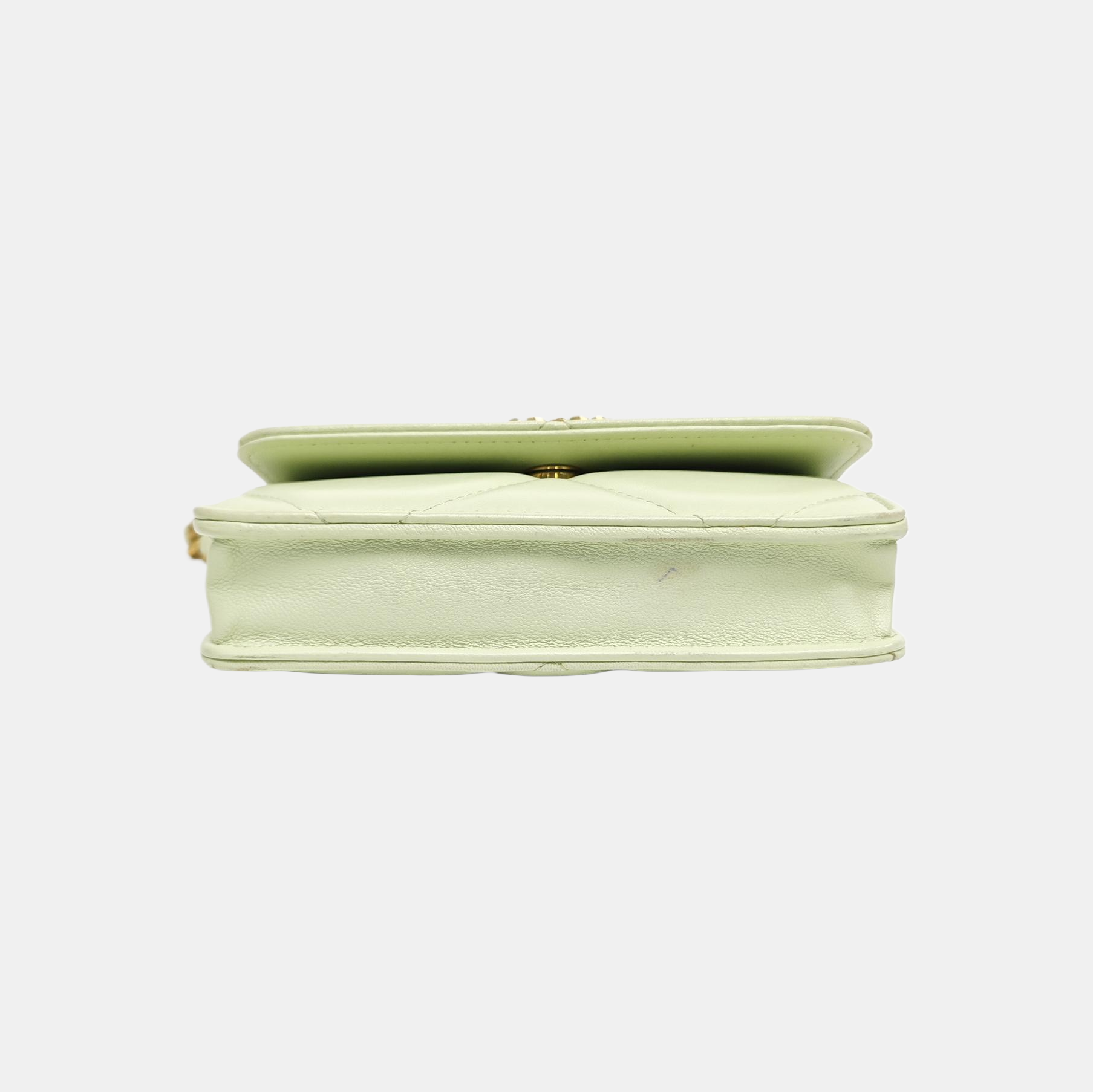 CHANEL 19 Small Quilted Lambskin Green