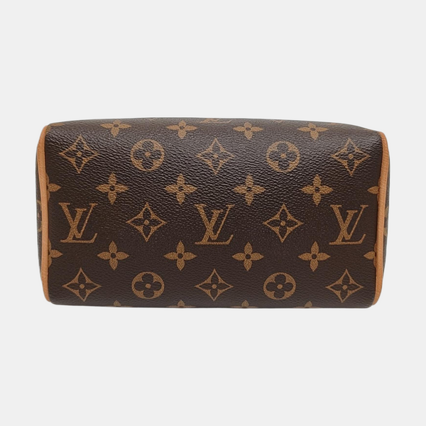 SPEEDY 20 Monogram Coated Canvas Brown