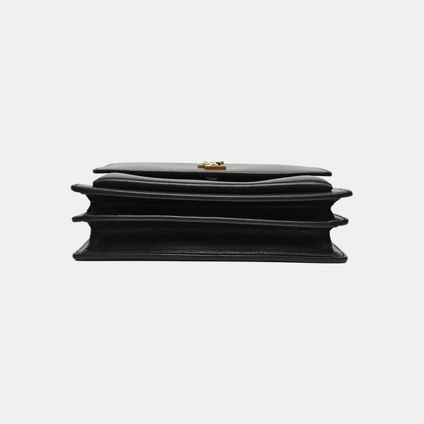 SUNSET Medium Calfskin Black