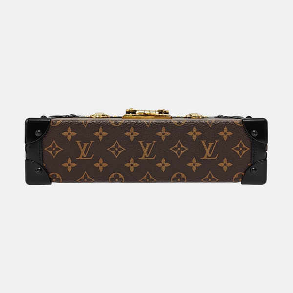 PETITE MALLE Monogram Coated Canvas Brown