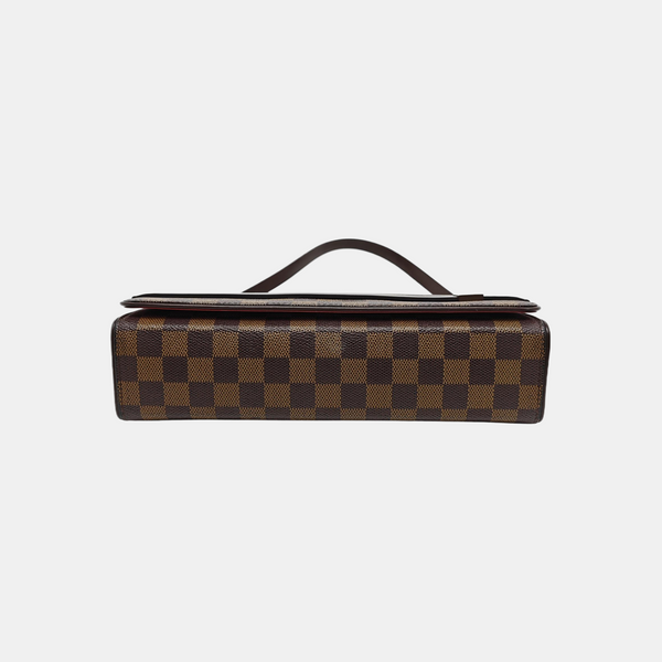 TRIBECA Damier Ebene Coated Canvas Brown