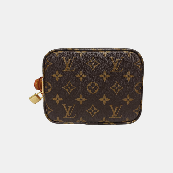 ALL IN BB Monogram Coated Canvas Brown