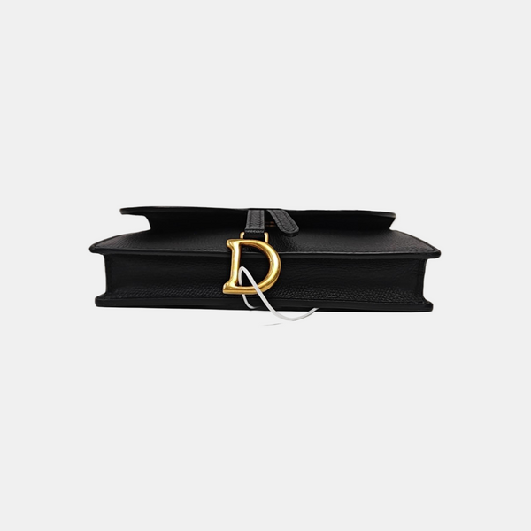 Saddle Mini Calfskin Black