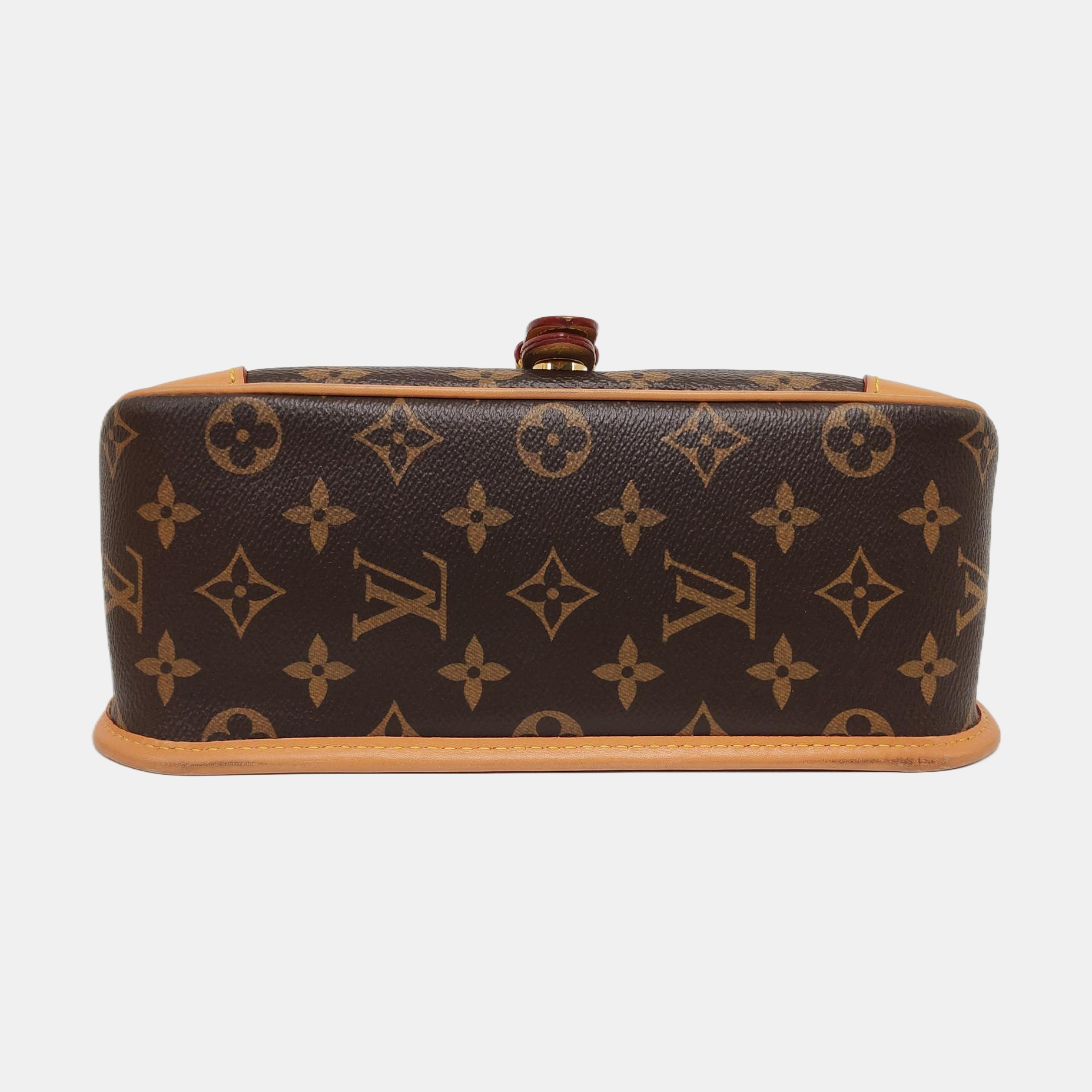 DIANE Monogram Coated Canvas Brown