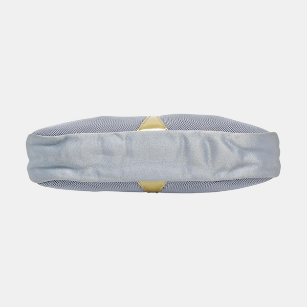 Fabric Top Handle Bag Blue