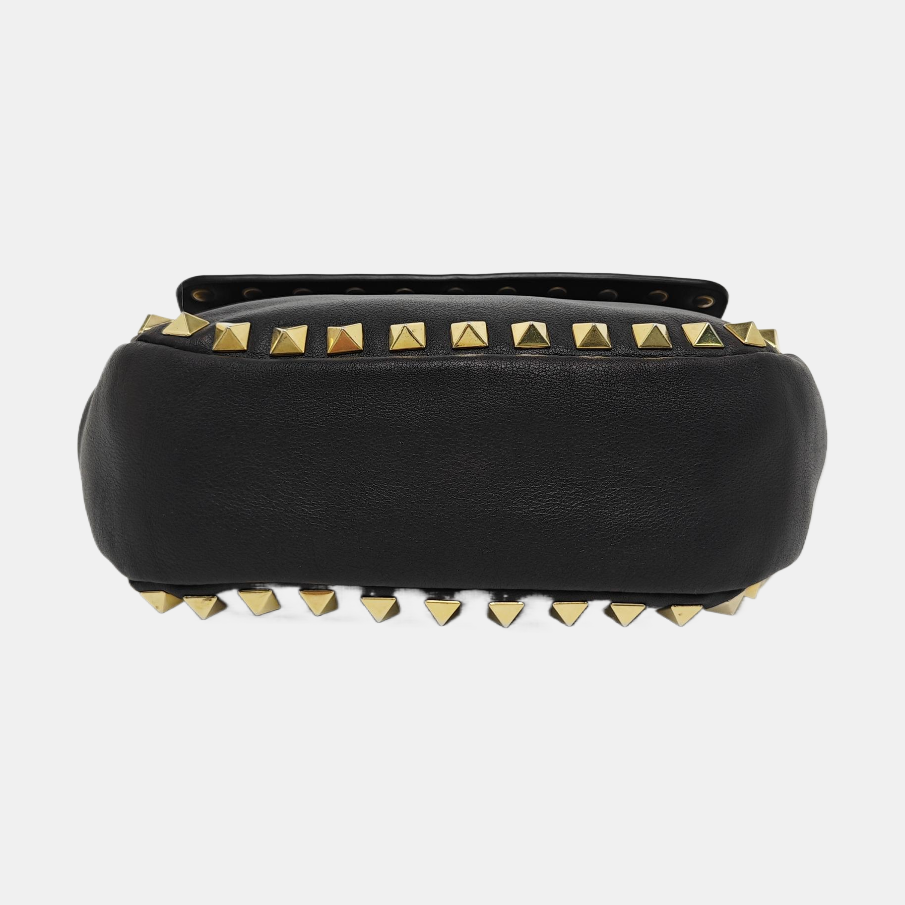 Rockstud Calfskin Black