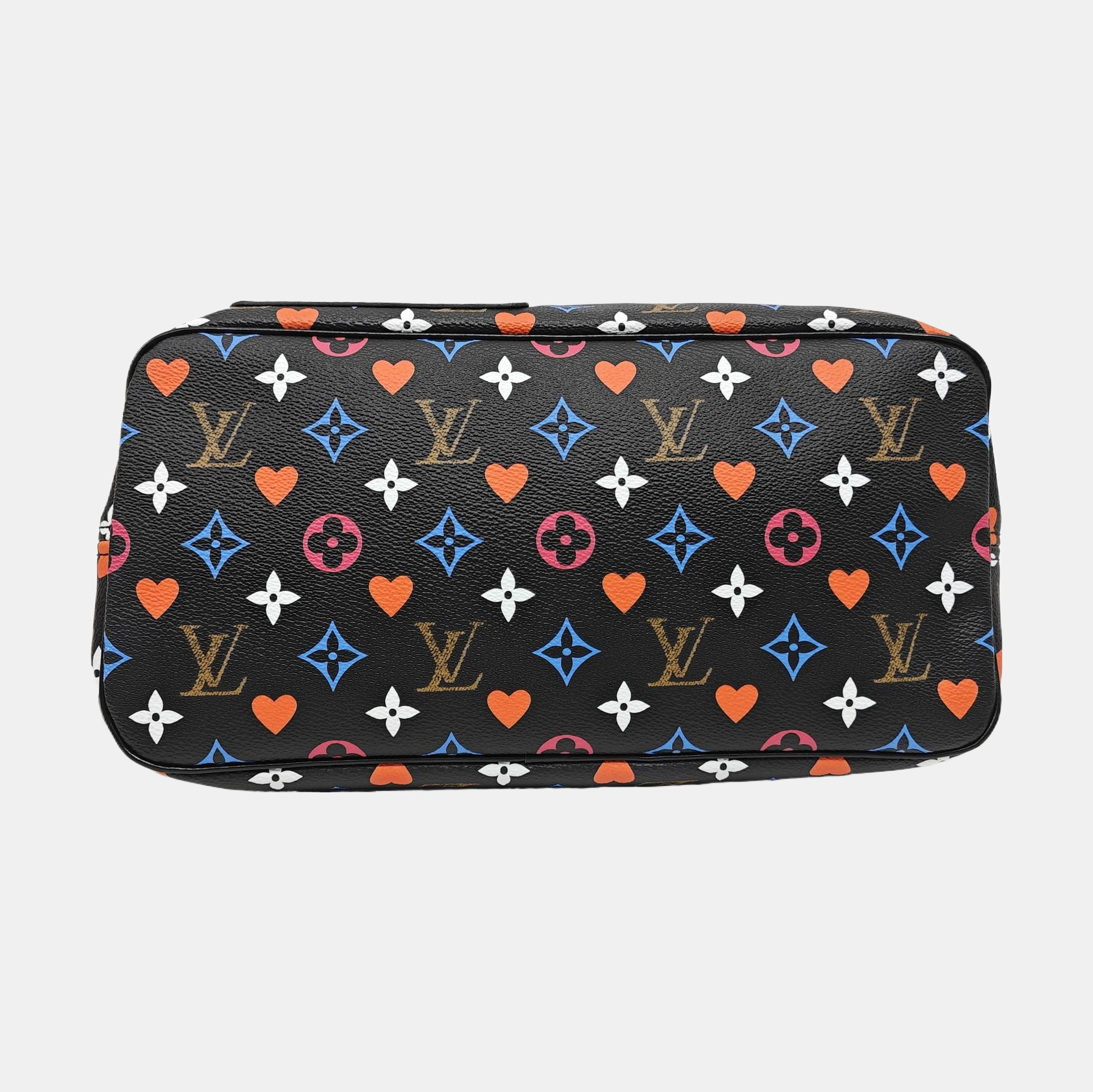 NEVERFULL MM Monogram Coated Canvas Black