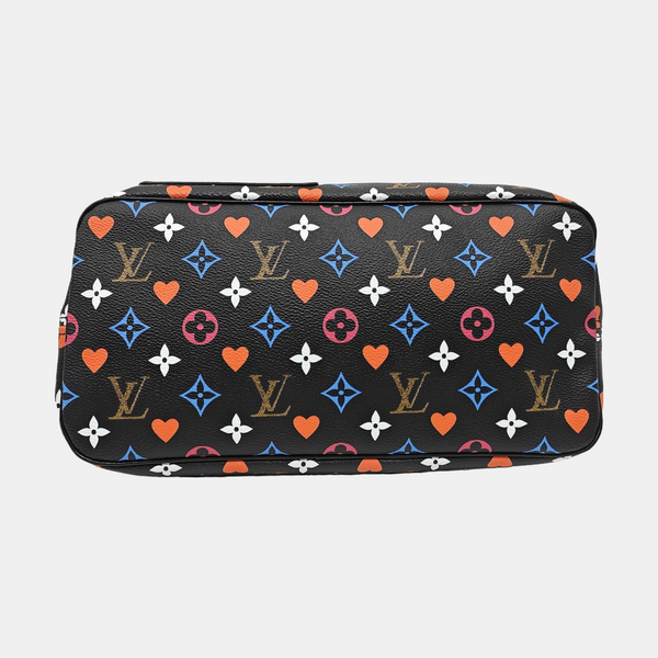 NEVERFULL MM Monogram Coated Canvas Black