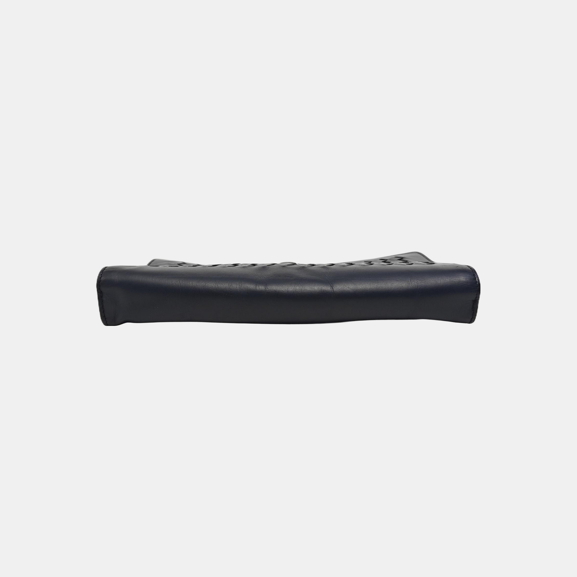 Calfskin Clutch Blue
