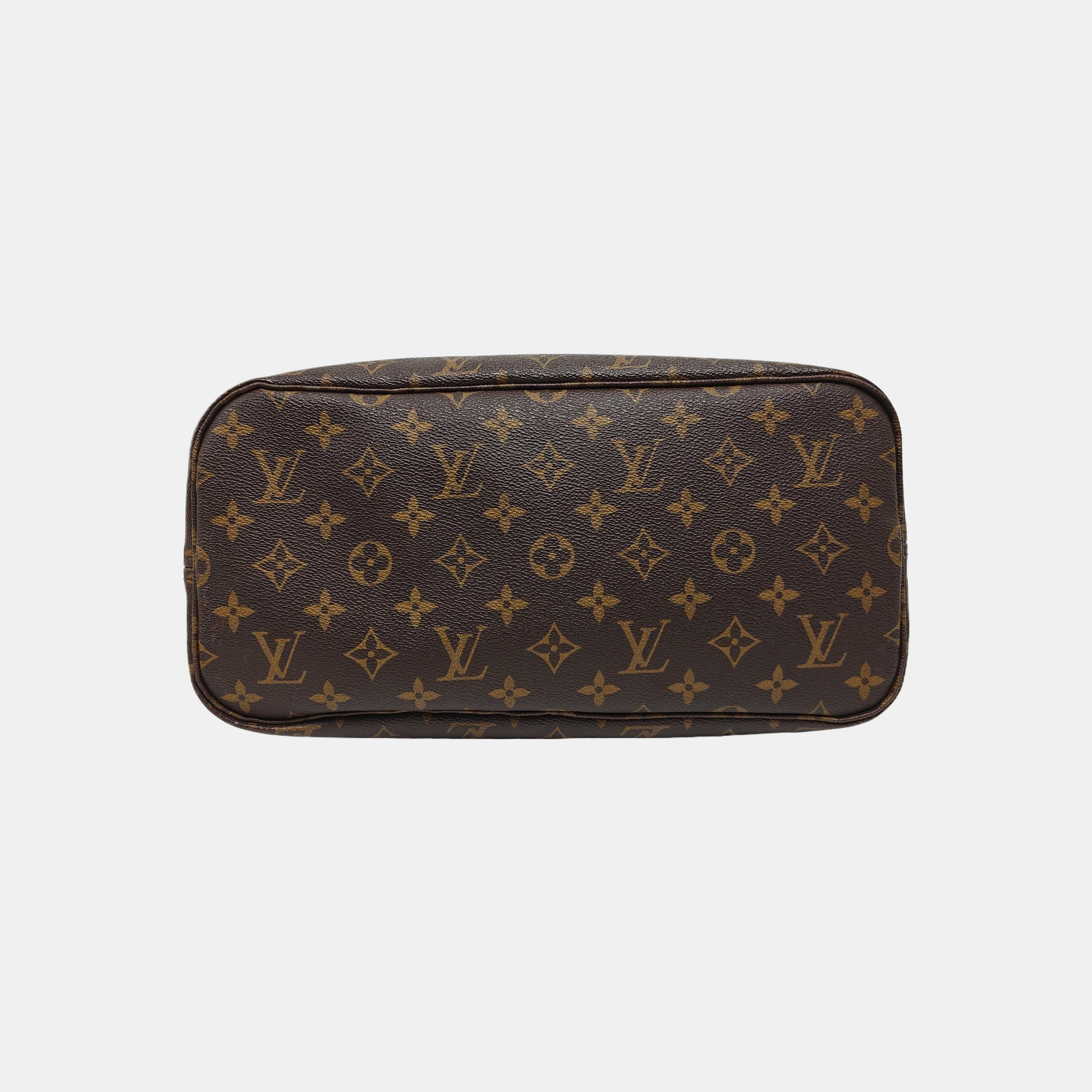 NEVERFULL MM Monogram Coated Canvas Brown