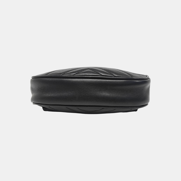 GG Marmont Super Mini Quilted Calfskin Black