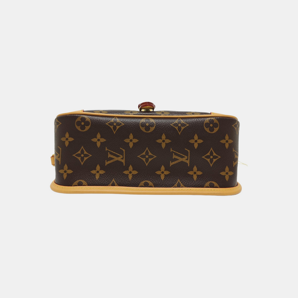 DIANE Monogram Coated Canvas Brown