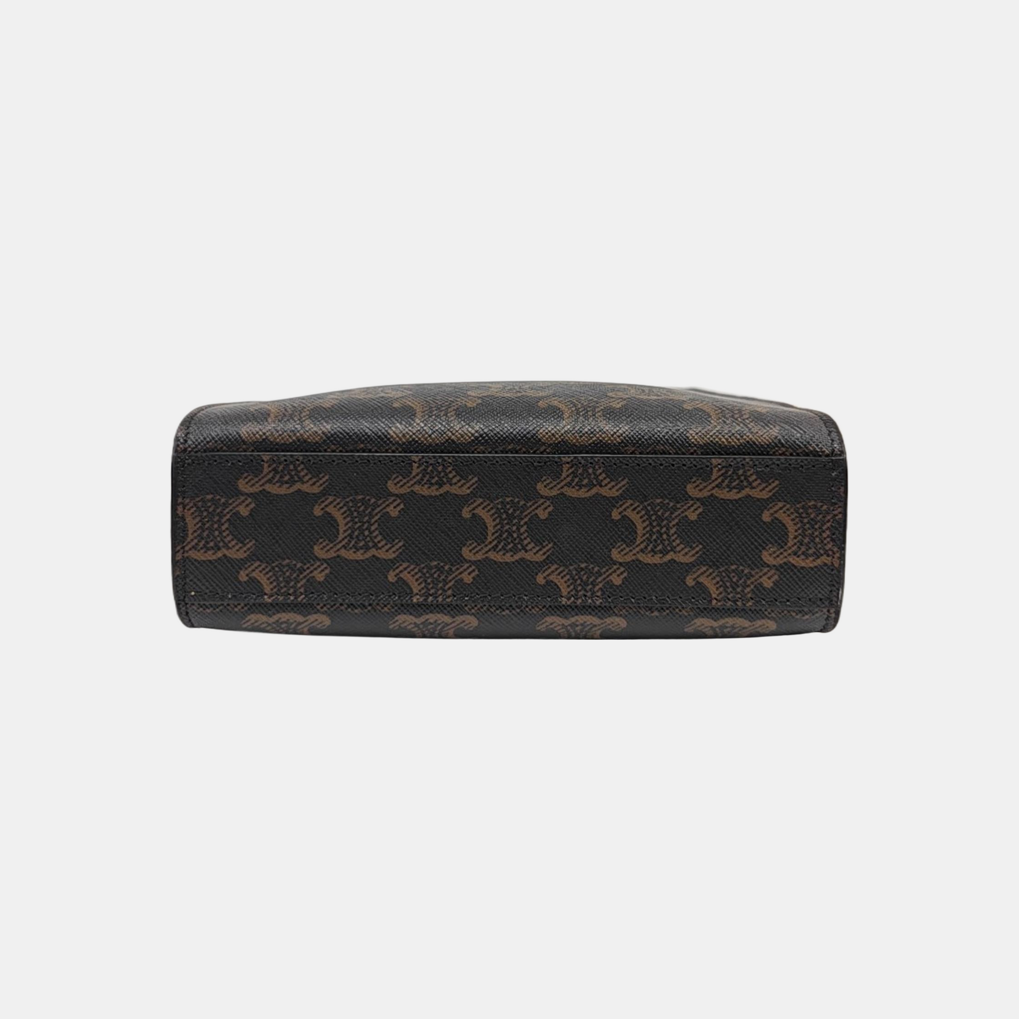 CABAS CELINE Mini Coated Canvas Brown