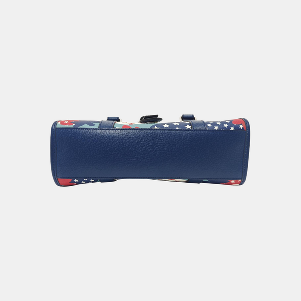 Coated Canvas Top Handle Bag Multicolor