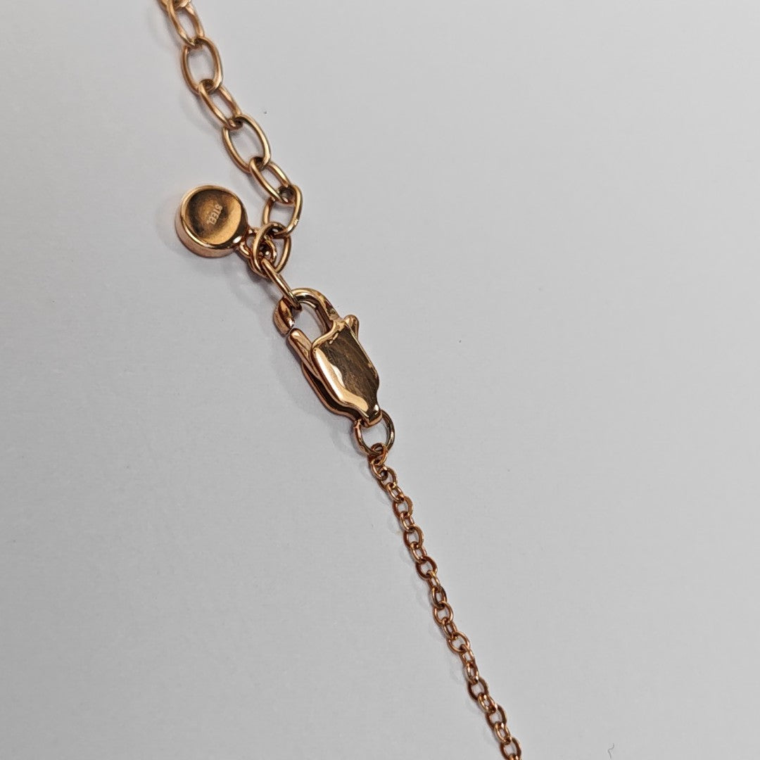 Steel Rose Gold Necklace