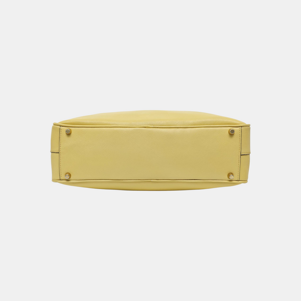 Saffiano Calfskin Top Handle Bag Yellow