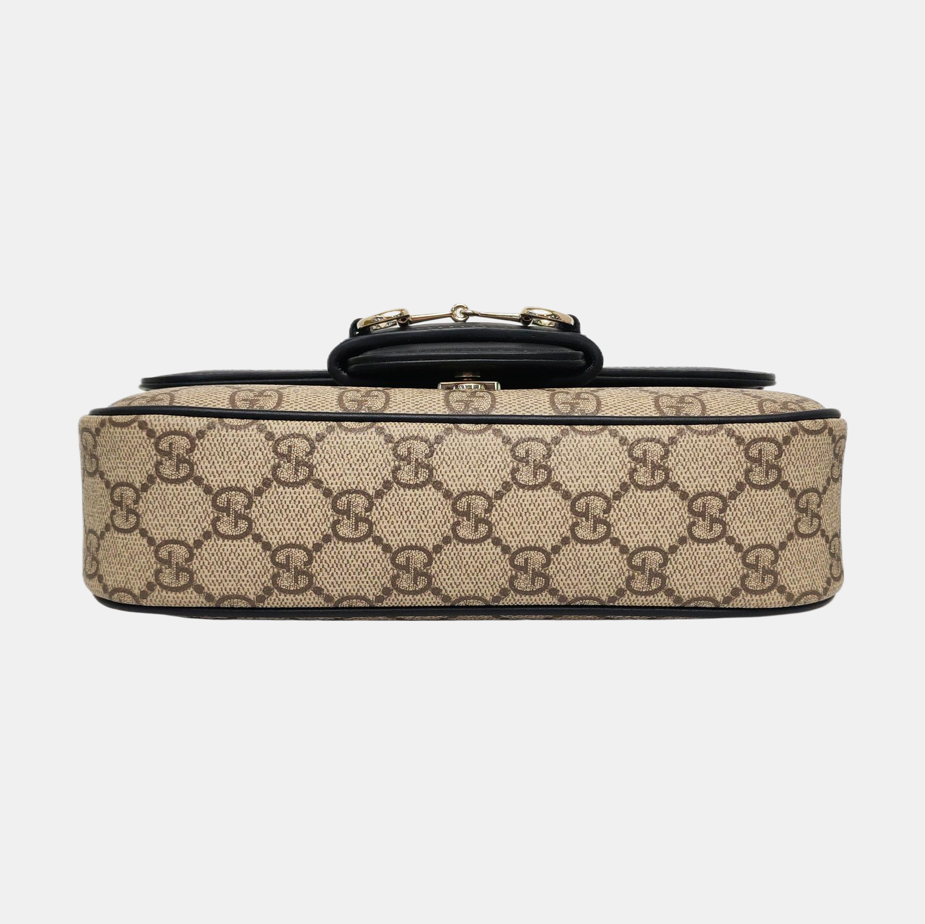 Horsebit 1955 Small Monogram Coated Canvas Beige