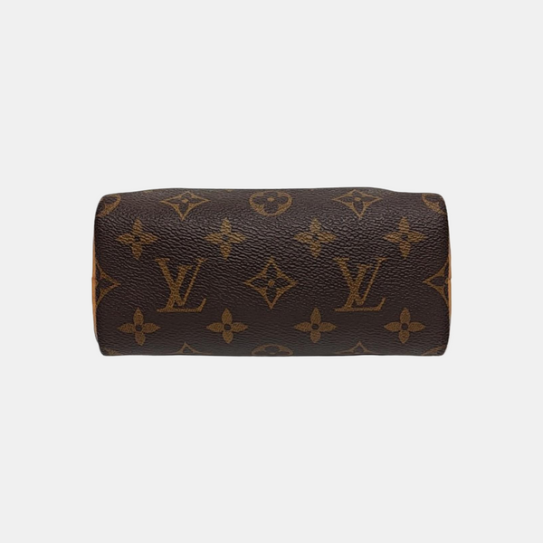 SPEEDY Nano Monogram Coated Canvas Brown