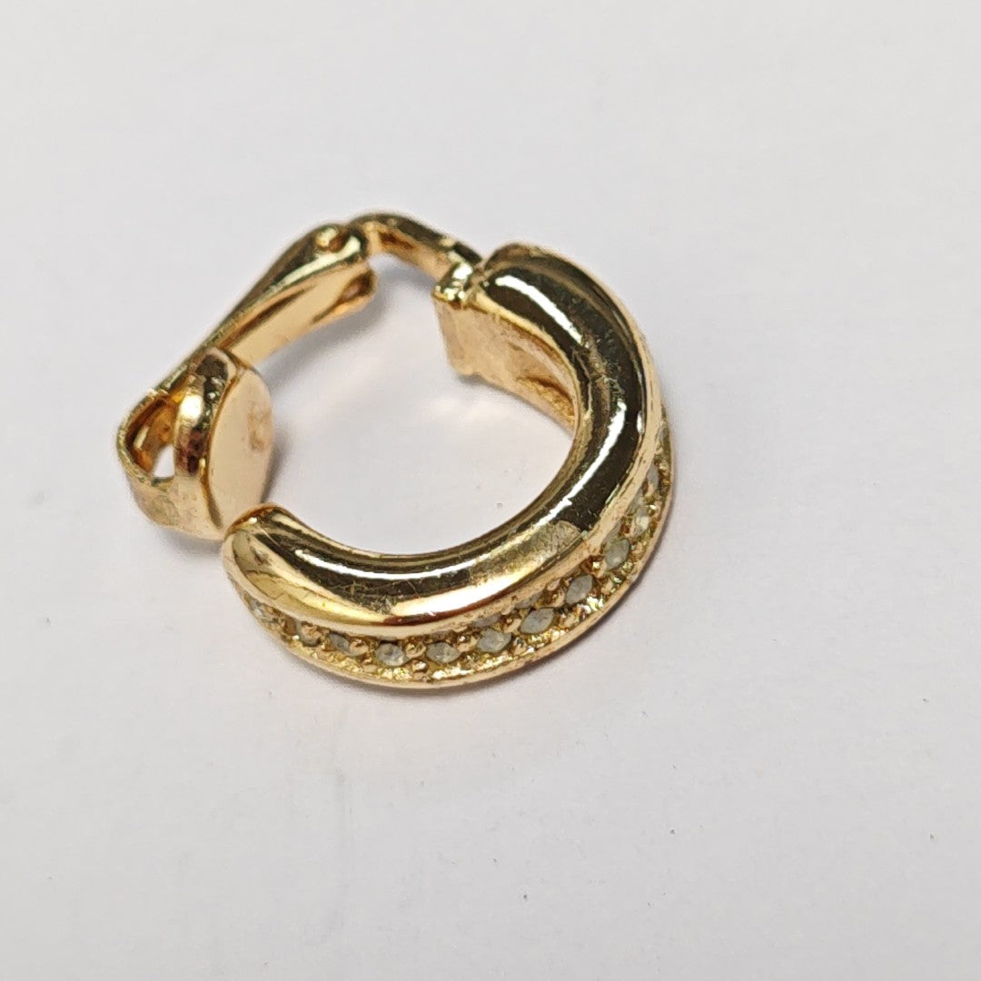Metal Gold Clip On Earrings
