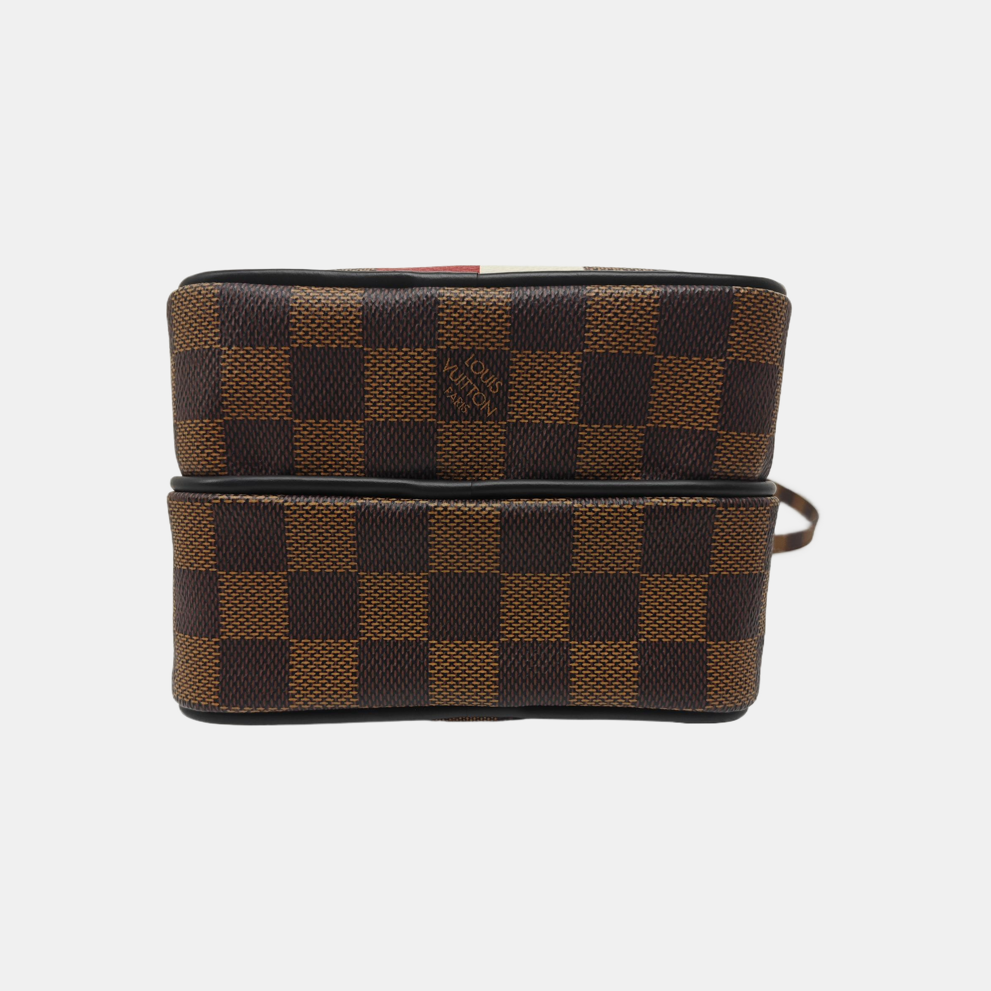 AMAZON Damier Ebene Coated Canvas Brown