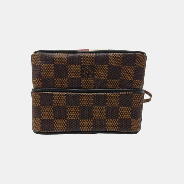 AMAZON Damier Ebene Coated Canvas Brown