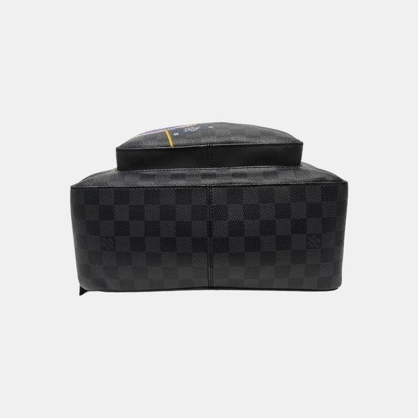 JOSH Damier Graphite Coated Canvas Gray