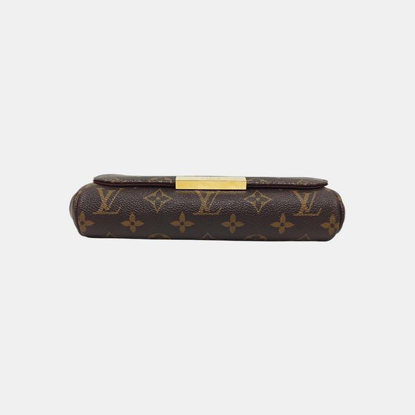 FAVORITE PM Monogram Coated Canvas Brown