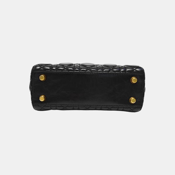 Lady Dior Small Cannage Lambskin Black