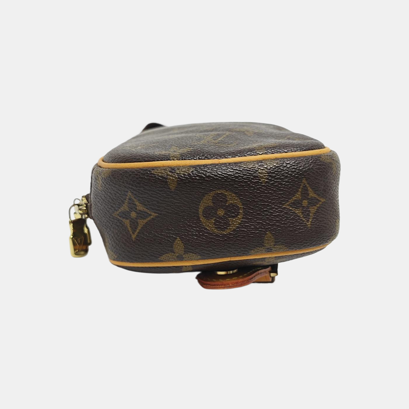 GANGE Monogram Coated Canvas Brown