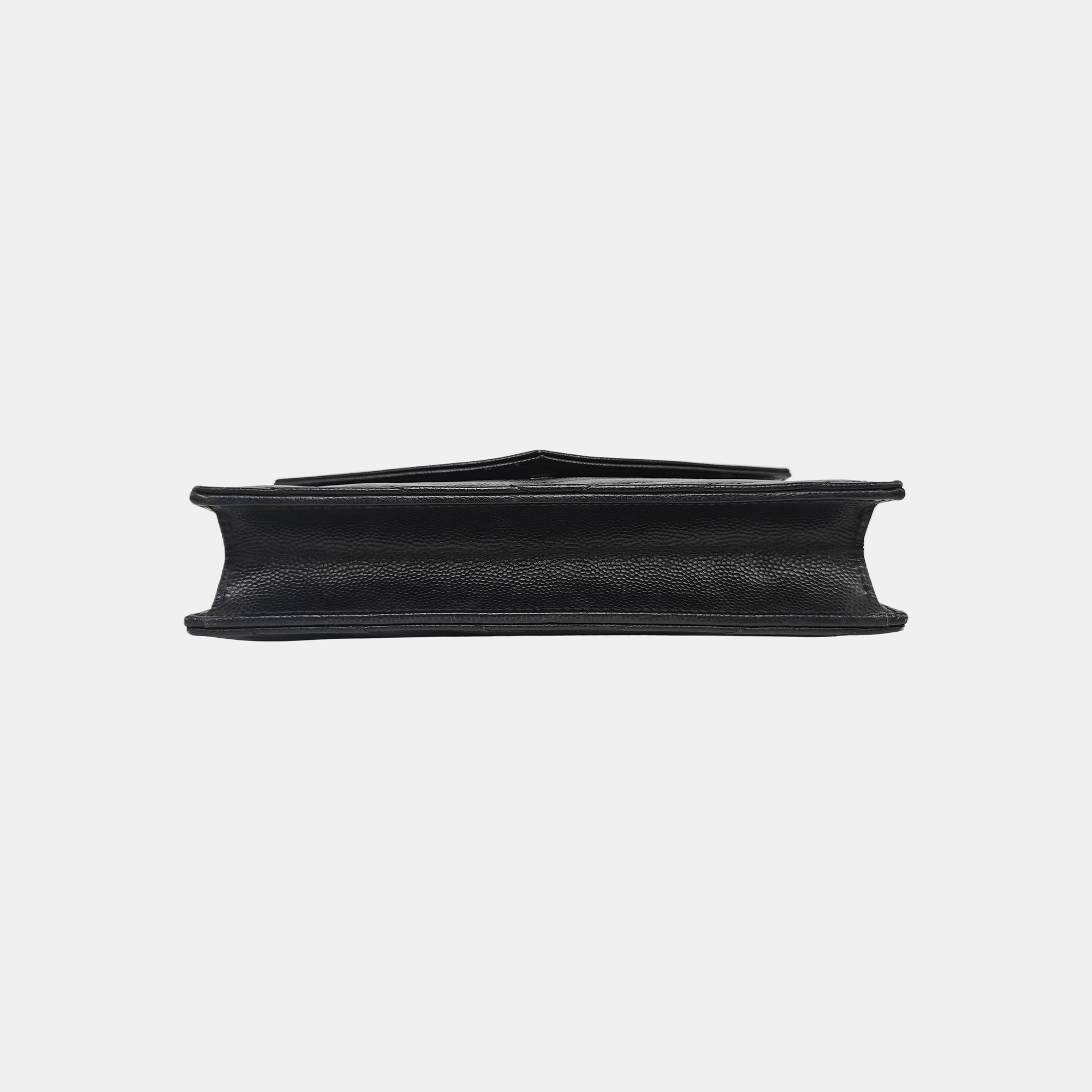 MONOGRAM WOC Chevron Calfskin Black