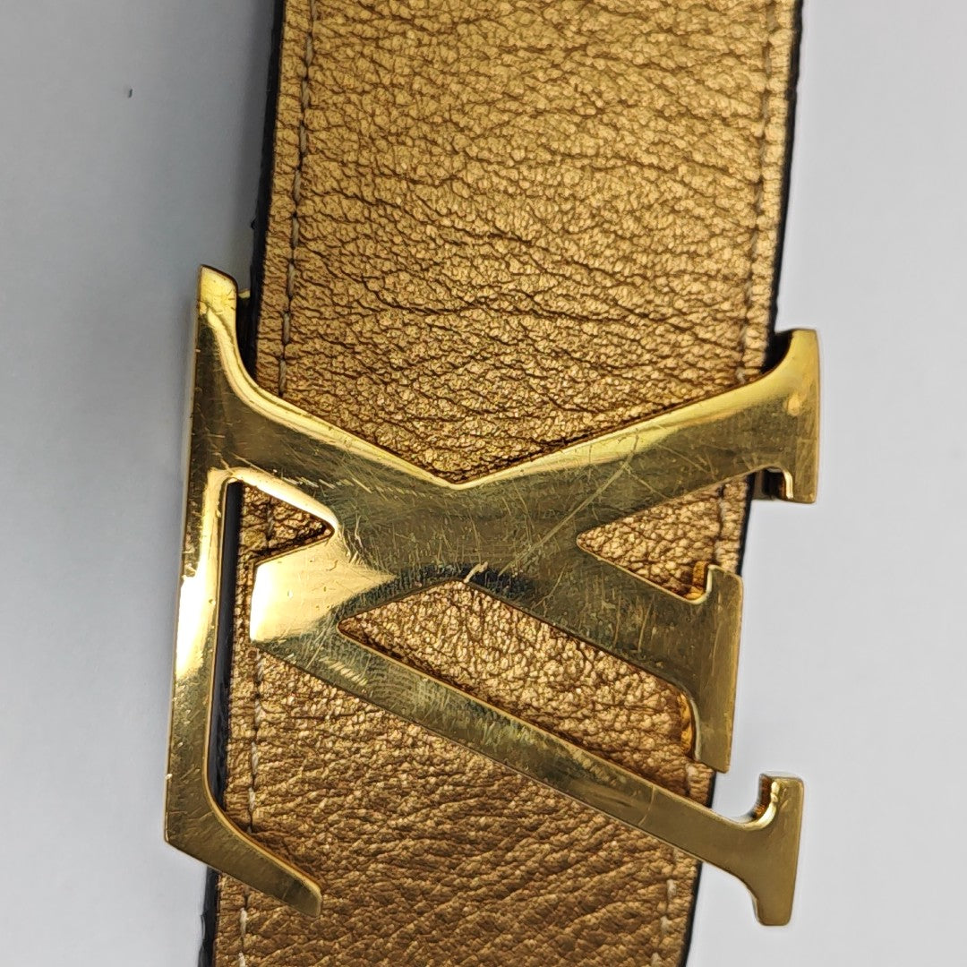 Leather Belt Gold