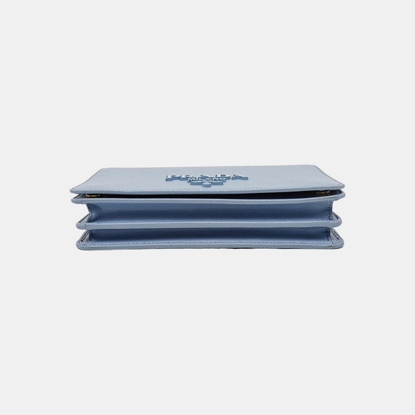 Calfskin Shoulder Bag Blue