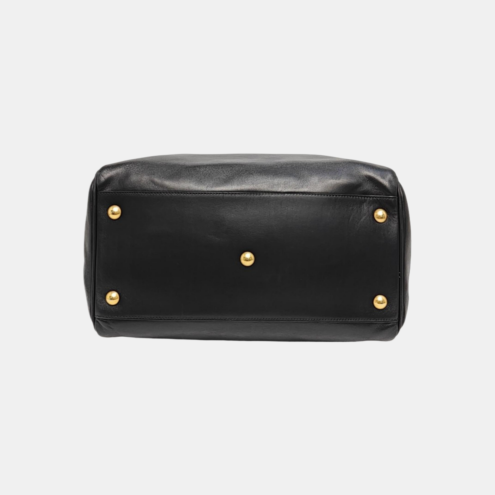 CLASSIC DUFFEL 6 Calfskin Black