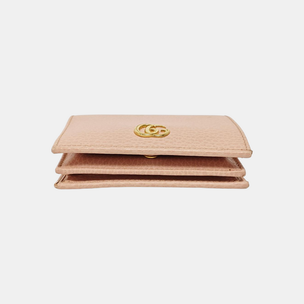 GG Marmont Mini Calfskin Pink Wallet