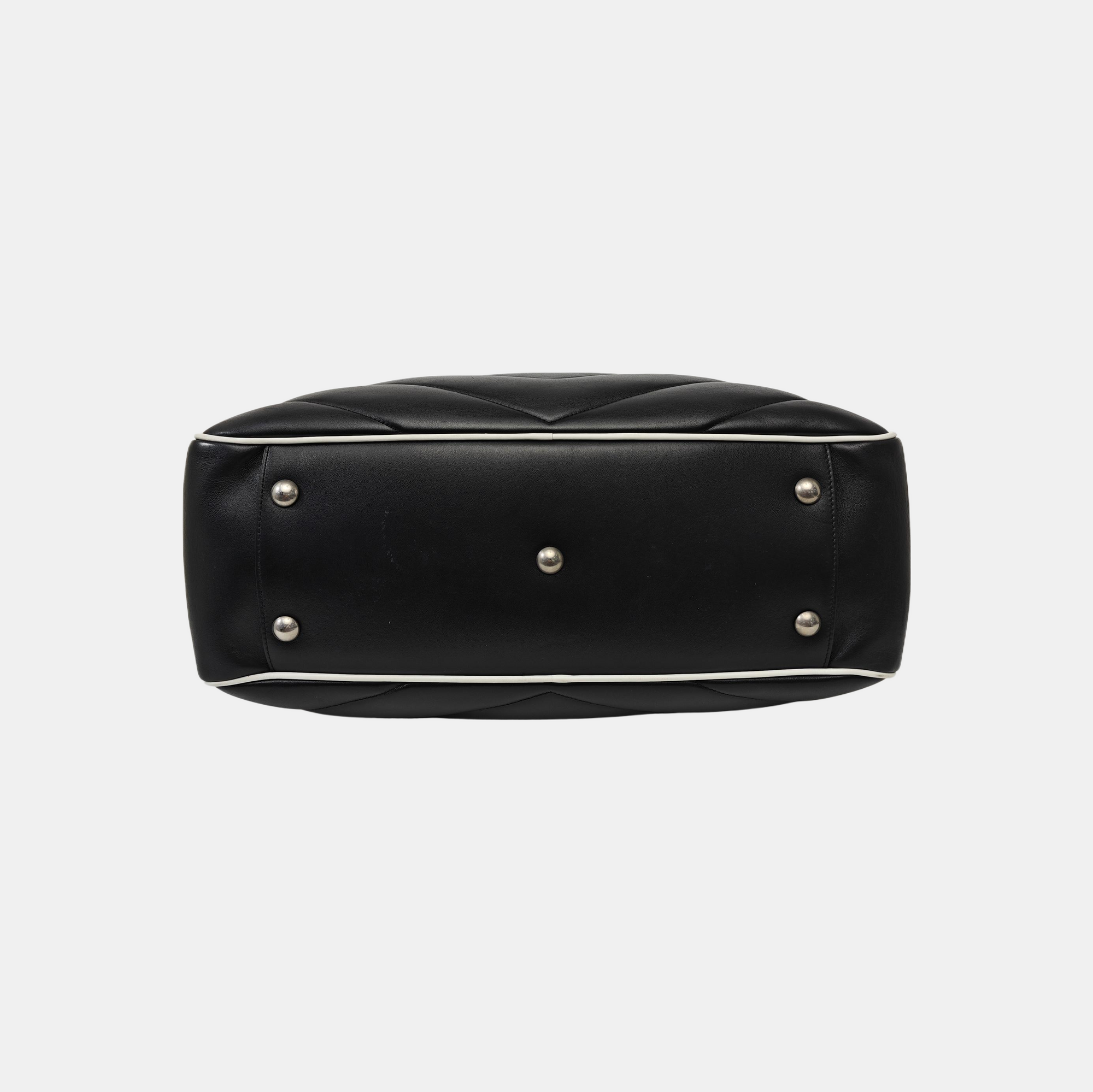 Calfskin Shoulder Bag Black