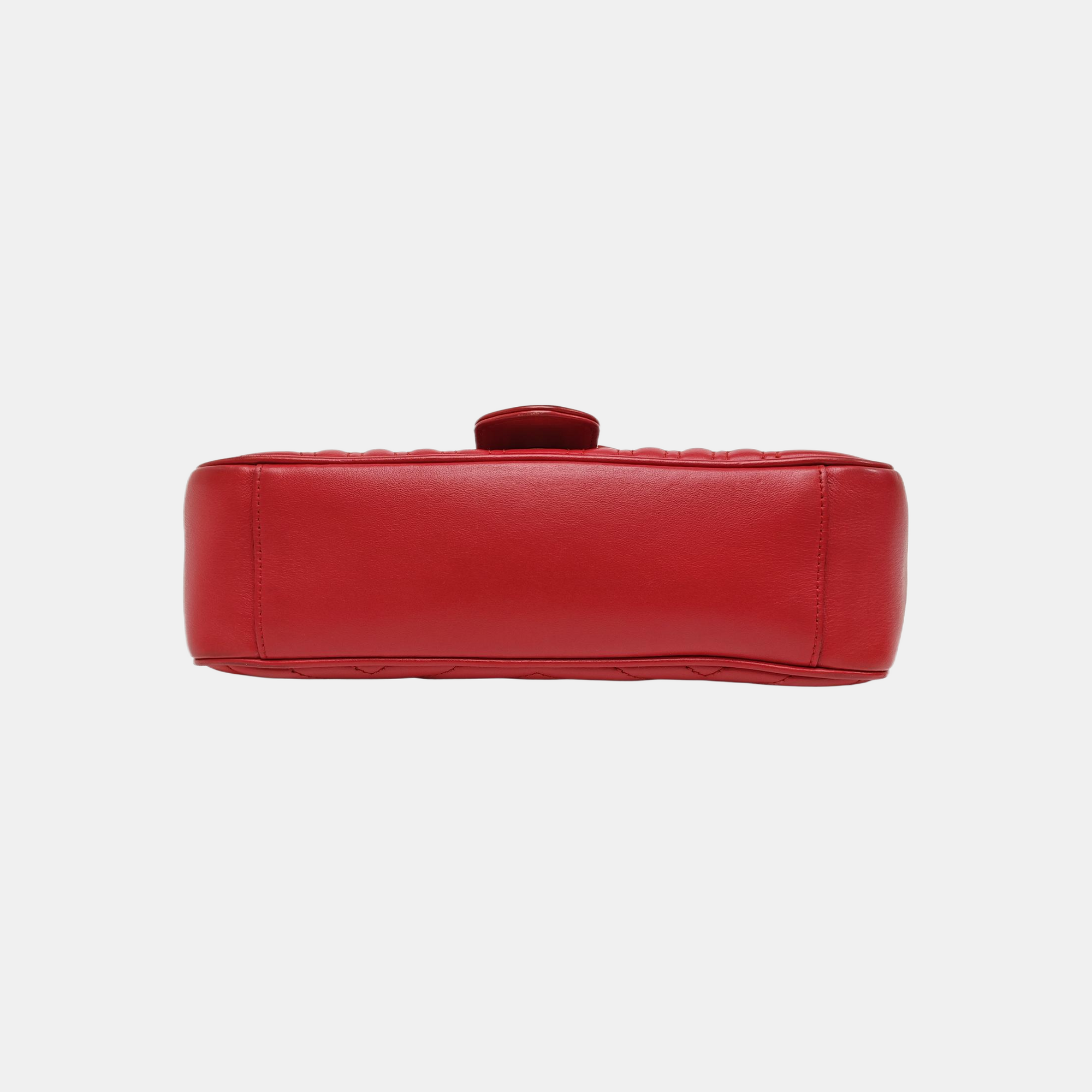 GG Marmont Medium Quilted Calfskin Red