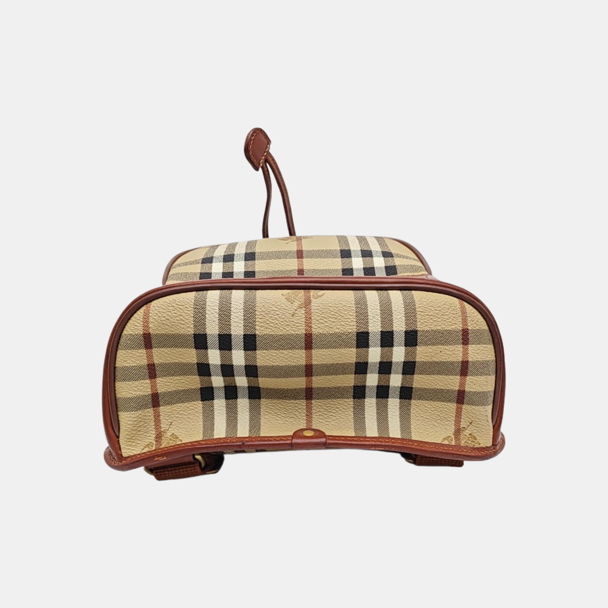 Coated Canvas Backpack Beige