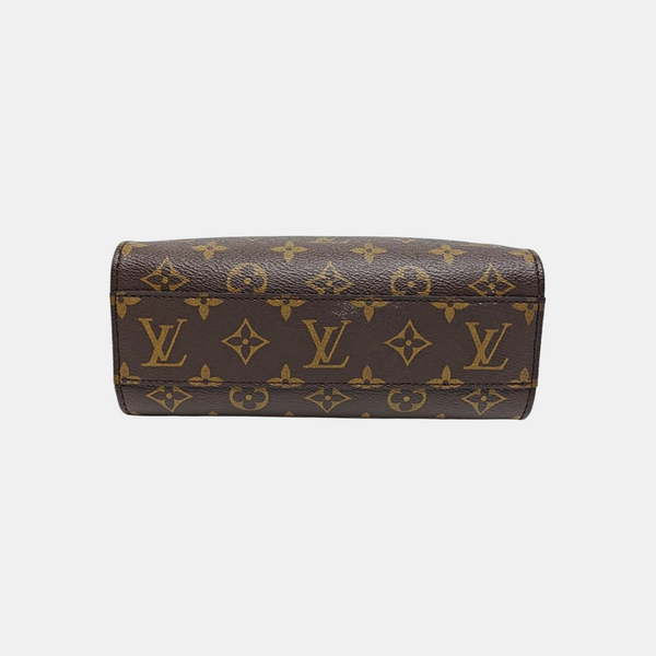 SAC PLAT BB Monogram Coated Canvas Brown