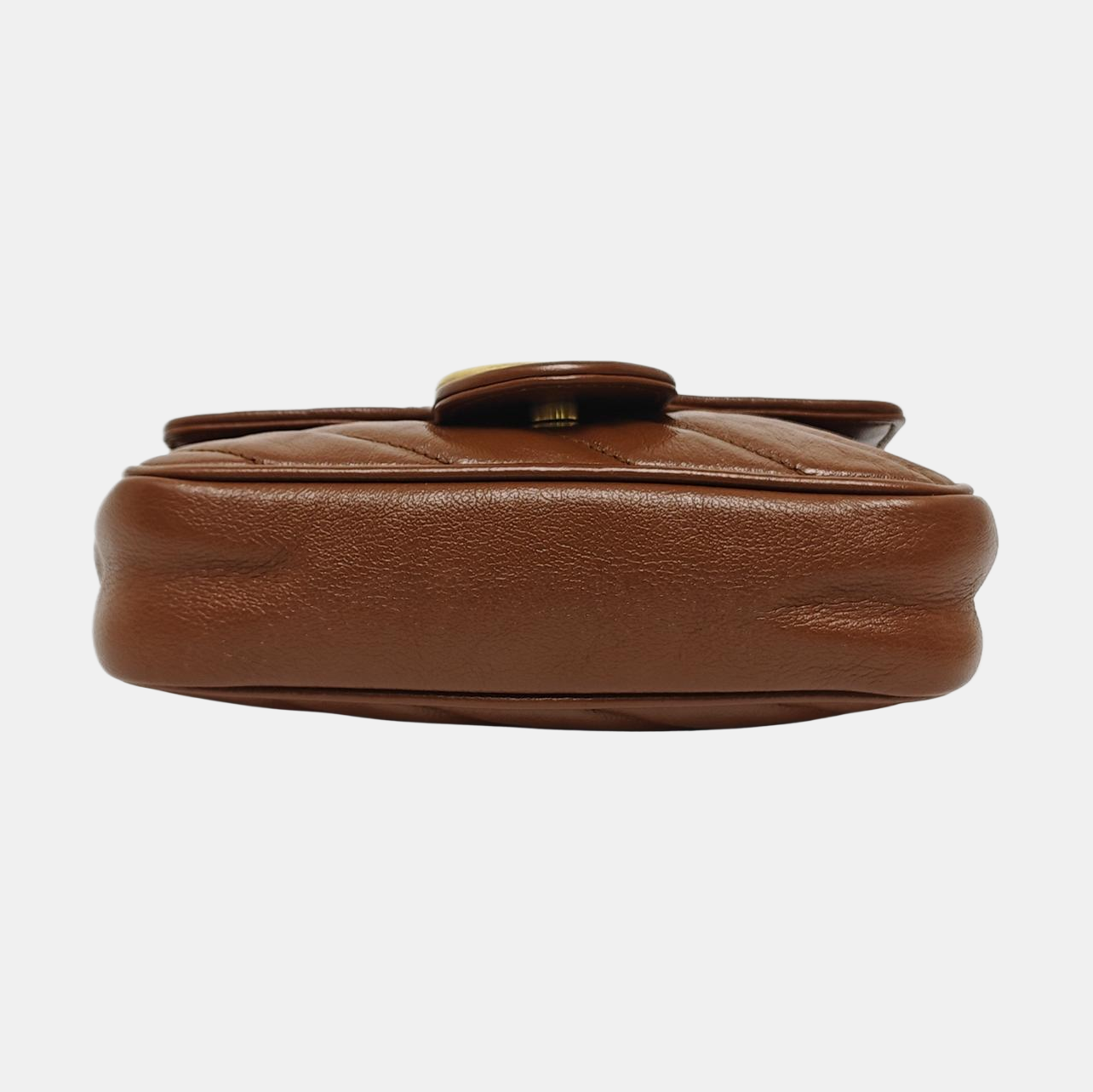 GG Marmont Mini Quilted Calfskin Brown