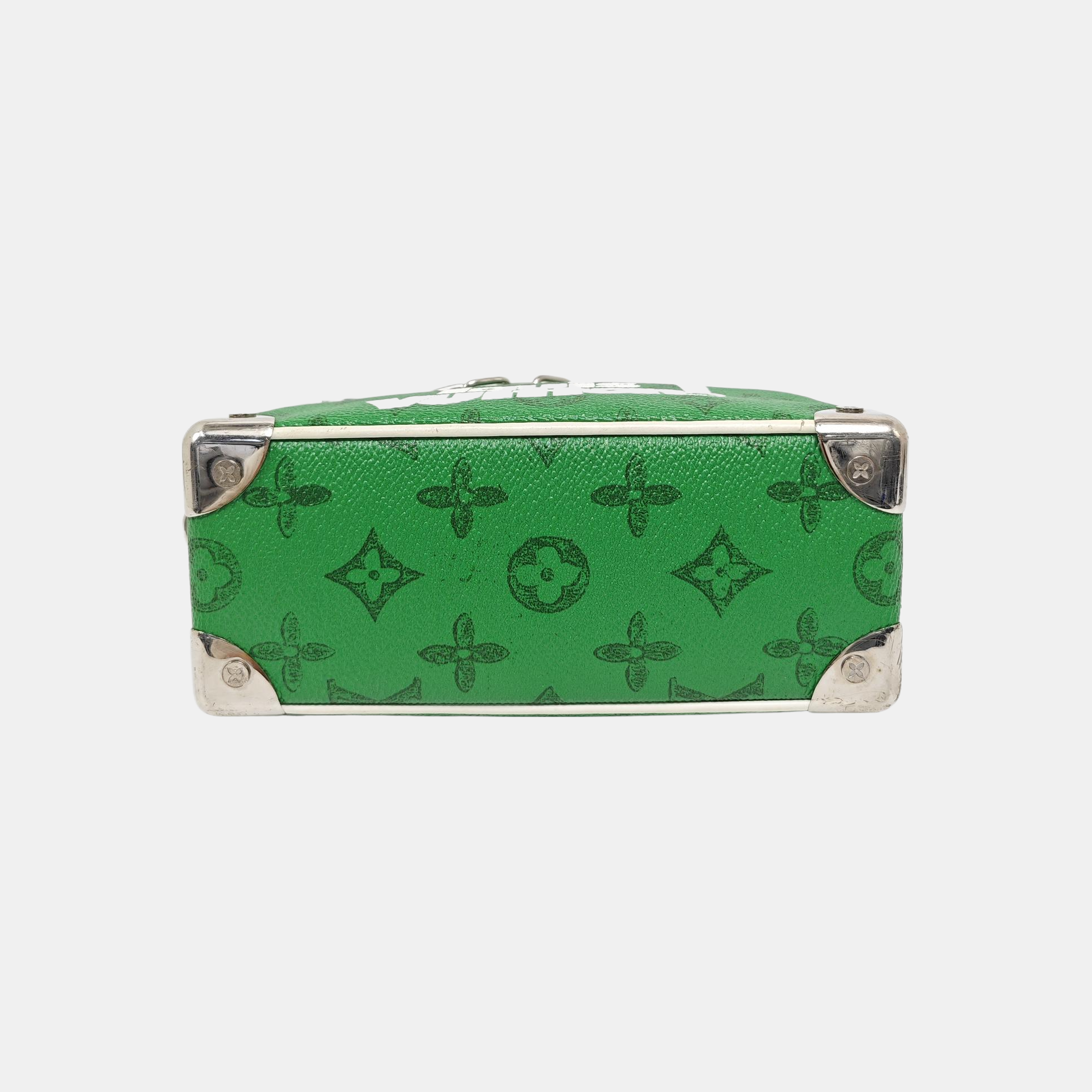 SOFT TRUNK Mini Monogram Coated Canvas Green